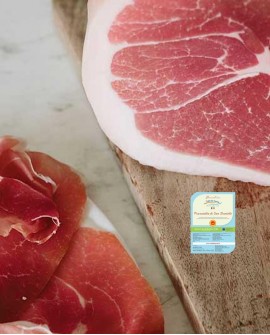 76,86 € Prosciutto Crudo Bucolico di San Daniele DOP senza osso Antibiotic Free-trancio RIVOLTINO 2.5Kg sv-stag.18 mesi-Colli...