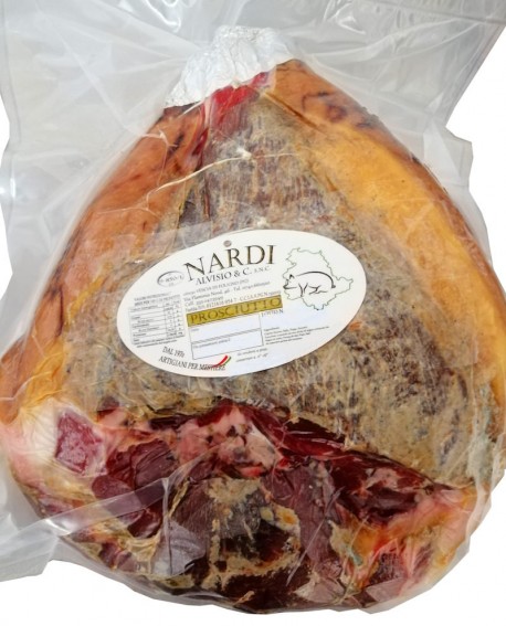 418,88 € Prosciutto disossato PRESSATO, 8Kg sottovuoto artigianale-allevato in Italia-stag. 16 mesi Alta Norcineria-Prosciutt...